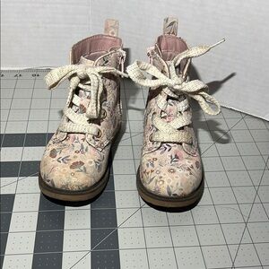 Cat & Jack Floral Pink Kids Boots